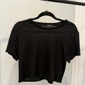 TALENTLESS Black Women's Crop Top